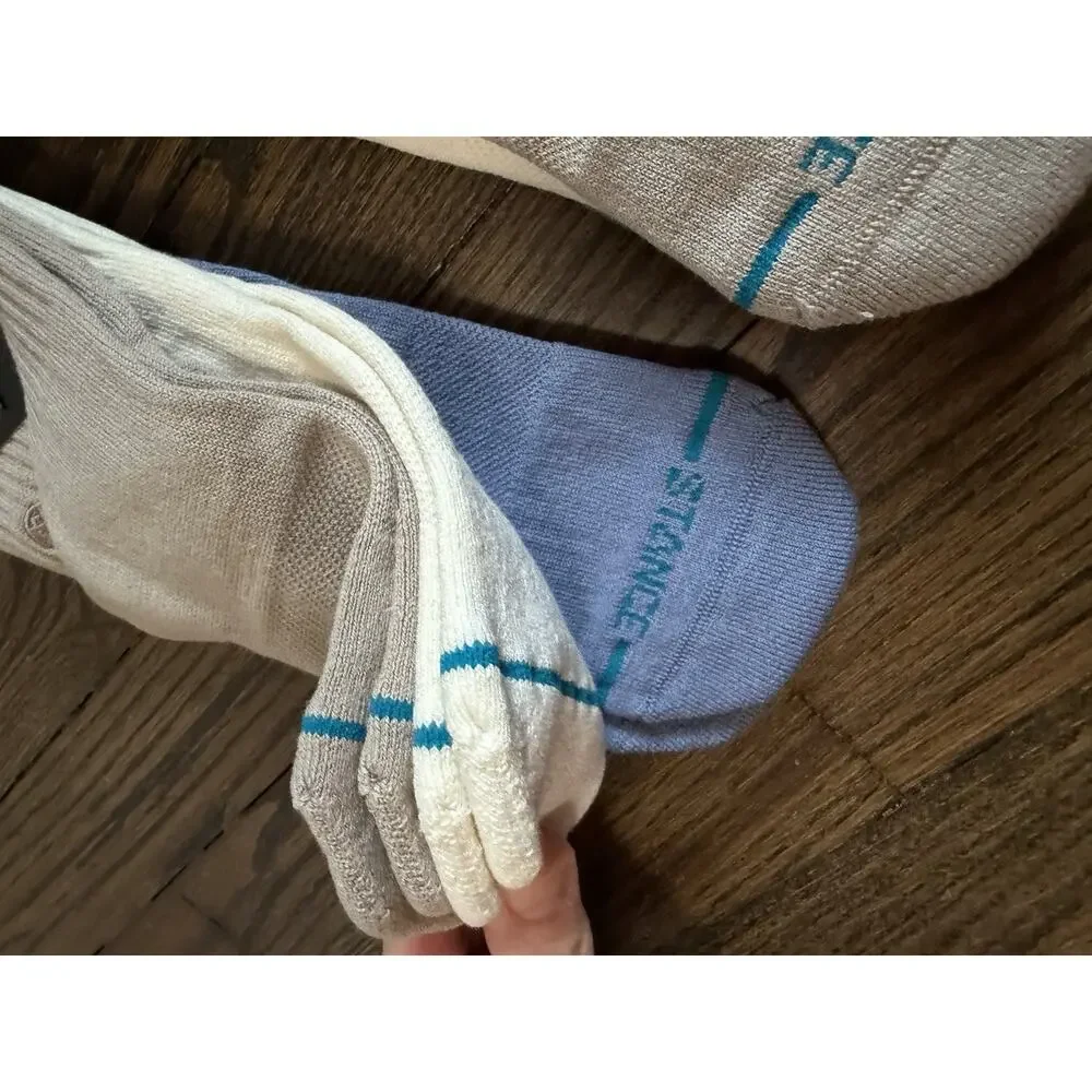 Stance Kids Casual COMBED COTTON BLEND CREW MID CUSHION Socks Youth M 6 Pairs